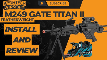 How To Install The Gate Titan 2 On A Featherweight M249 #airsoft #airsoftupgrades  #gatetitan