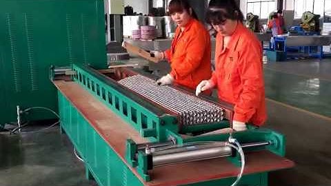 How to make metal structured packing for columns