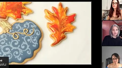 LIVE Fall Cookie Decorating #cookielunchbrea...