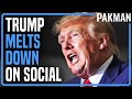 Trump Collapses on Truth Social As Walls Close In Around Him