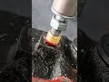 Installing a threaded socket into the motorcycle front footrest bolt hole #incujin