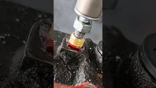 Installing a threaded socket into the motorcycle front footrest bolt hole #incujin