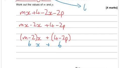 AQA Further Maths GCSE 2016 Paper 1 Q6 - Expanding Brackets