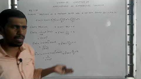Class 12 Maths | Chapter– 7 | Applications of Differential calculus | Example: 7.30