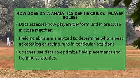 How Does Data Analytics Define Cricket Player Roles? - Go-To Cricket Guide