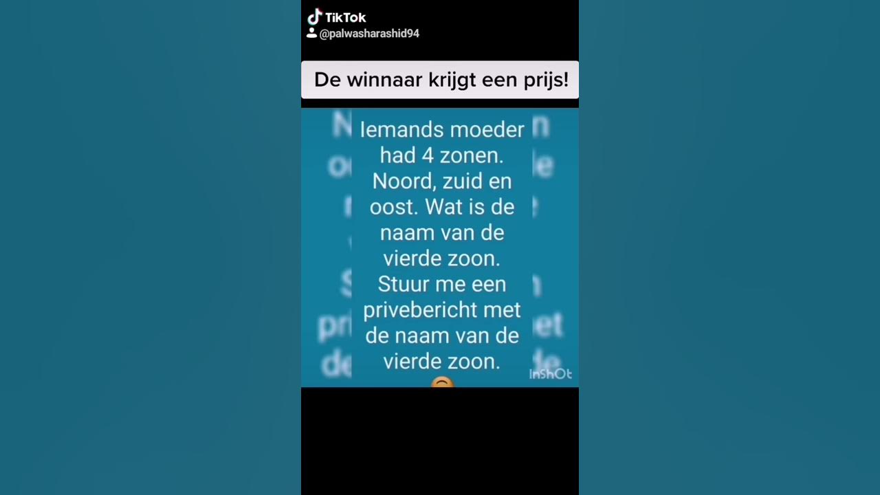 Iemands moeder had vier zonen. Noord, zuid, oost YouTube Iemands moeder had vier zonen. Noord, zuid, oost YouTube