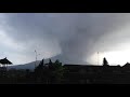 Stunning timelapse shows volcanic ash cloud erupting from mount agung