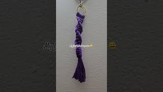From my first spiral keychain to this 💙#macrame #handmade #macramekeychain #progress #smallcreator