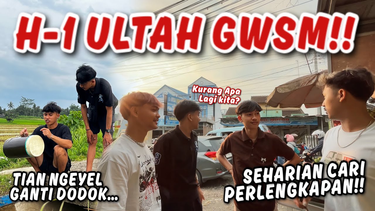 H-1 MENUJU ULTAH GWSM !! Seharian Keliling Cari Perlengkapan.