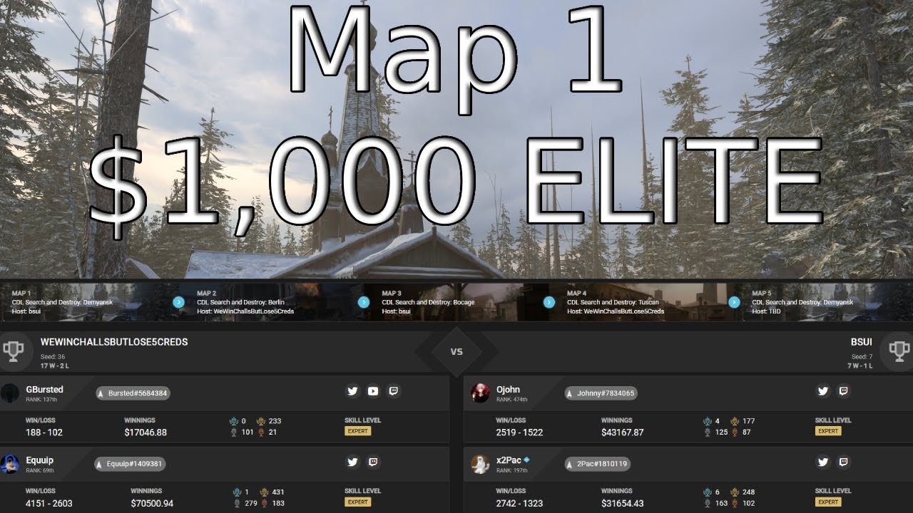 $1,000 2V2 CMG ELITE FINALS [COD VANGUARD] - YouTube