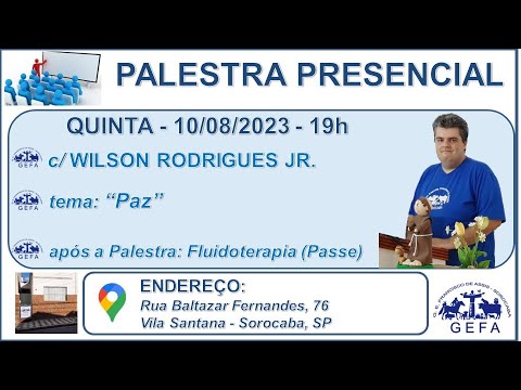 Assista: Palestra Presencial - c/ Wilson Rodrigues Júnior (10/08/2023)