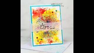 Brusho Watercolor Card + Envelope Art