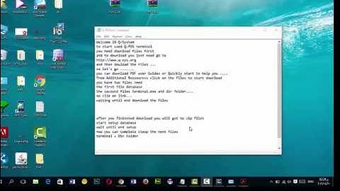 How to Configure  the Q-Sys POS Terminal with Q-Sys ERP Cloud