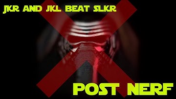 Beat SLKR easily with jedi no Galactic legend needed. POST NERFS!