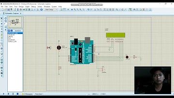 simulasi rangkaian light dependent resistor (LDR)