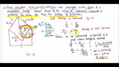 Wheatstone bridge Problem Parallel resistance to balance bridge