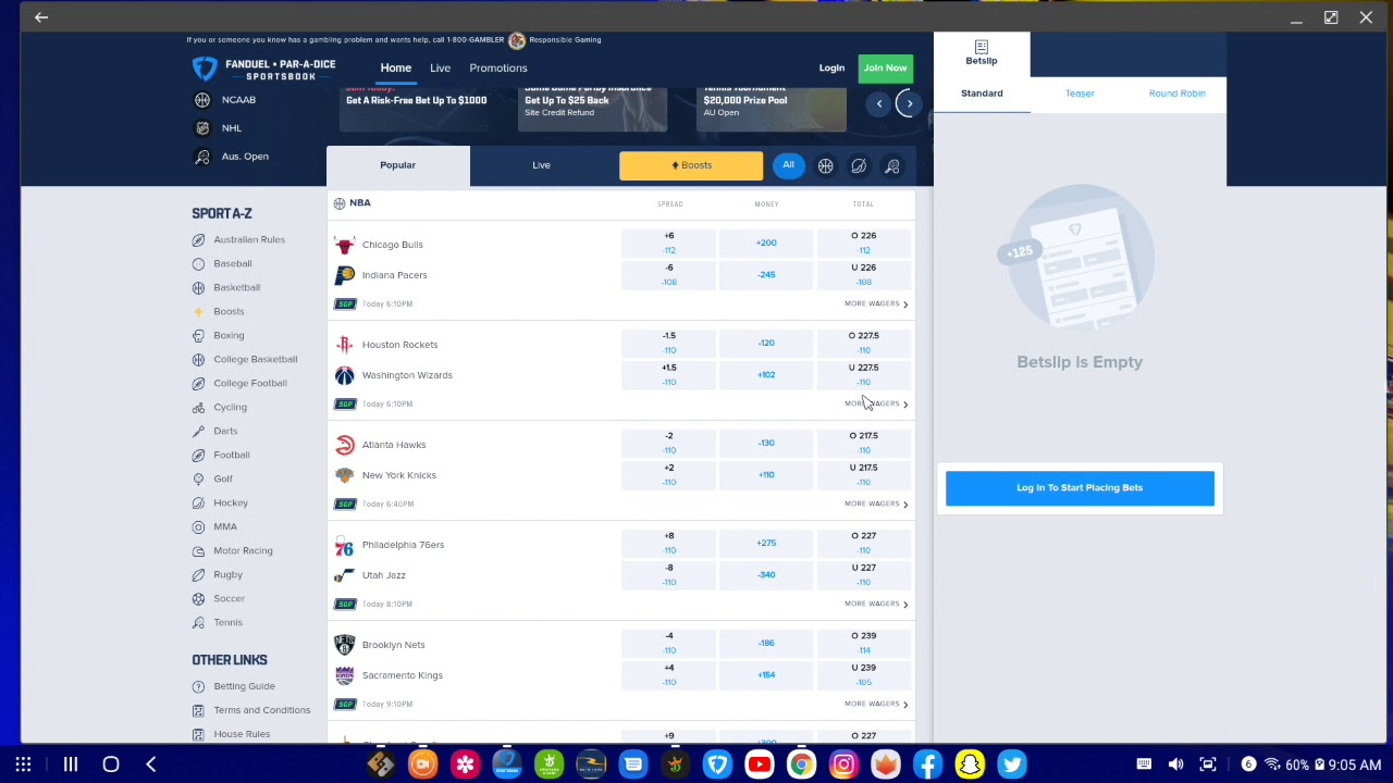 Fanduel Sportsbook and Prize picks Propbets 🎯
