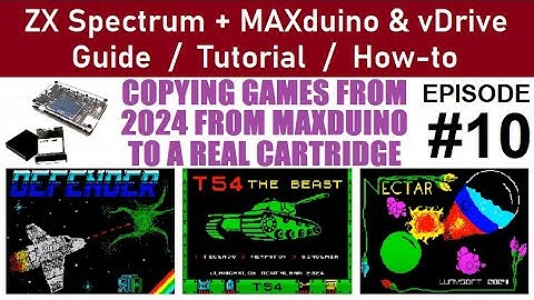 ZX Spectrum + MAXduino & vDrive. Episode #10