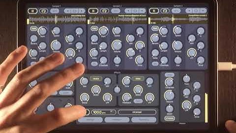 Example of using Async Sampler for generating kind of experimental music.