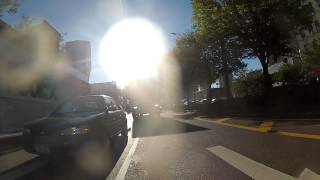 Sunny Wednesday morning ride through NYC, Rear camera, 20130918 Part 2
