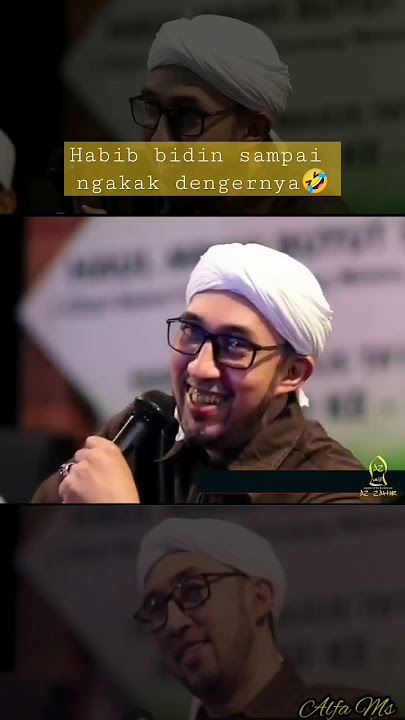 Ekspresi Lucu Habib Bidin nahan tawa denger suara personilnya...😂 #habibbidin #azzahir #zahirmania