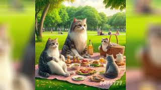 The story of a growing family of cats#cute #cats #trending #ai #pets #fyp