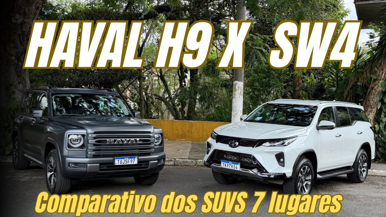 HAVAL H9 ou TOYOTA SW4? Qual o melhor 7 lugares diesel 4x4 do BRASIL? 