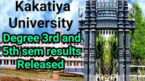 Kakatiya University degree results Released 2021|| Ku Degree 3rd and 5th semester results Released||