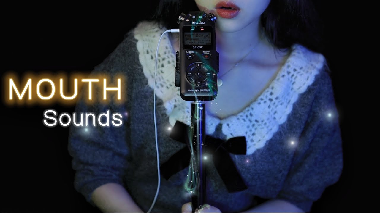 ASMR 👄口腔音解压助眠💕50分钟超长舔耳服务 Mouth Sounds | Tongue Clicking | Sucking ...