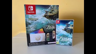 Распаковка Nintendo Switch издание The Legend Of Zelda: Tears Of The Kingdom.