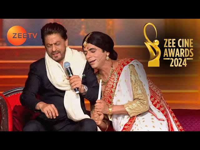 Shahrukh Khan And Sunil Grover Hilarious Skits - Zee Cine Awards 2024 - Zee TV class=