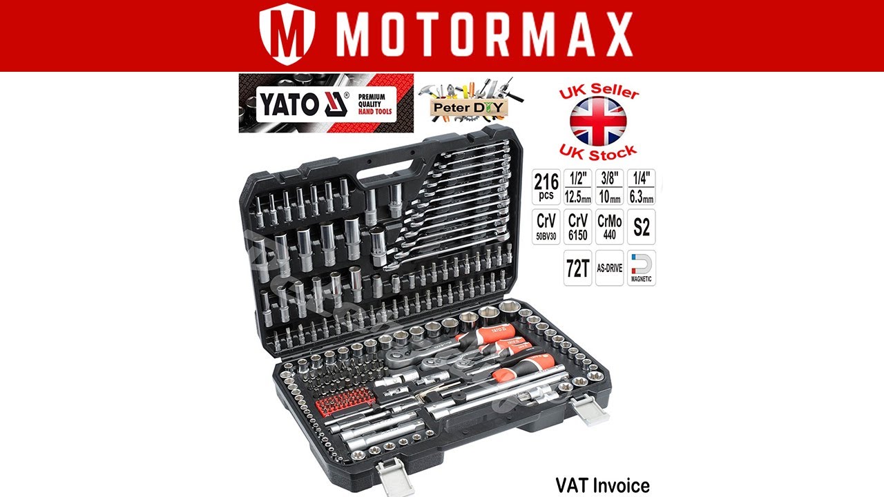 Set Di Prese Yato Professional Da 216 Pezzi Con Italia - Foto 8