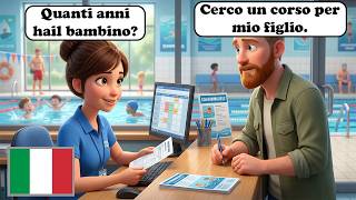 10 Simple Italian Conversations: At the Public Pool (A1-A2 Level)