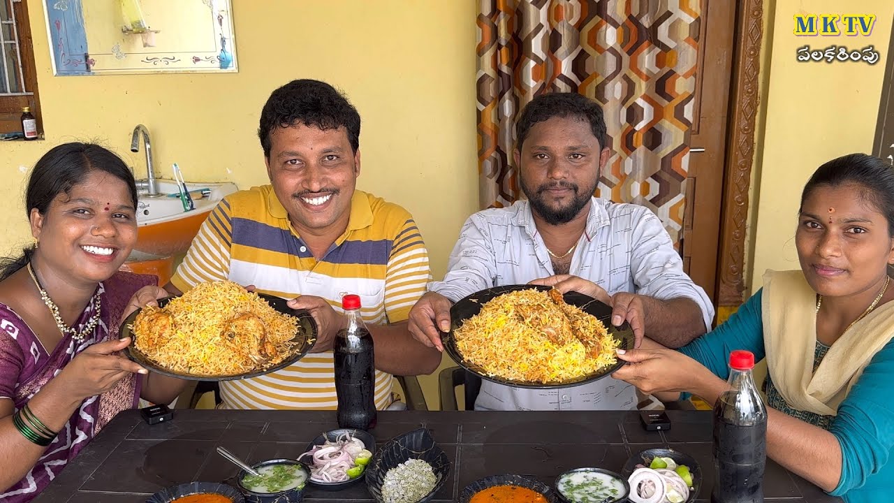 3kg చికెన్ బిర్యాని తిండి పోటి#Eating Challenge#84|| Thindi Poti#MKTV పలకరింపు