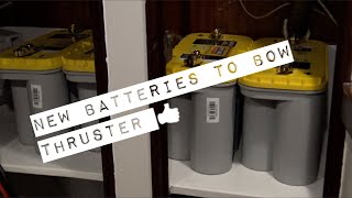 S3 #18 DIY boatwork batteries to the bow thruster