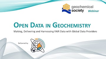 Open Data In Geochemistry