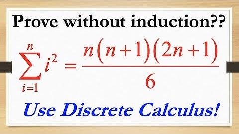 How to find the sum of the first n perfect squares? Use Discrete Integral Calculus Rules!