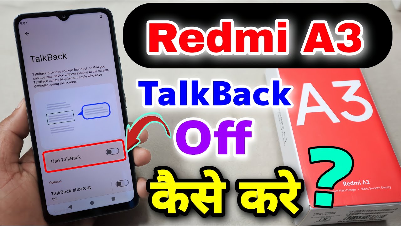 Redmi A3 TalkBack Off Kaise Kare Redmi Phone Ka TalkBack Off Kaise