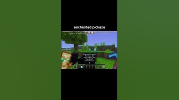 how to make the fastest pickaxe in Minecraft ( Enchantment )#minecraftshorts #shorts