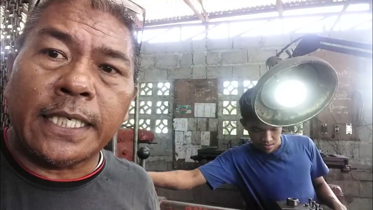 How to repair loose thread crankshaft in lathe machine. YouTube