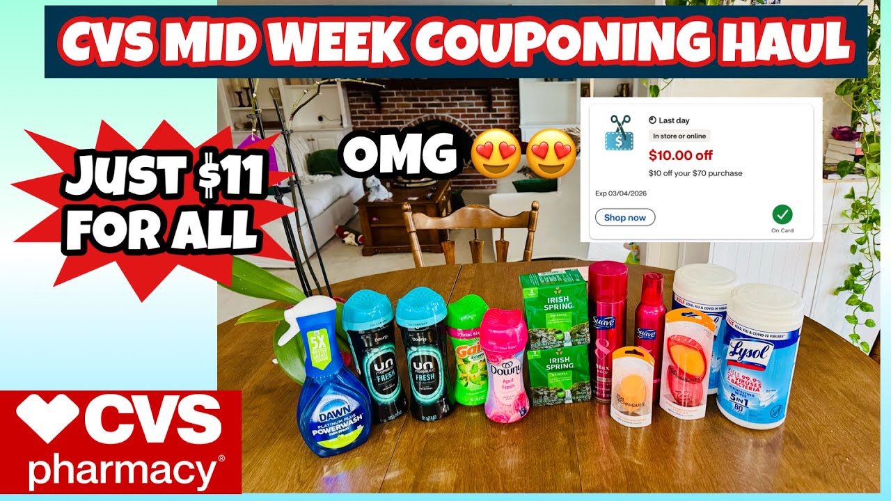 CVS MIDWEEK HAUL- I got a threshold coupon!! Learn CVS Couponing