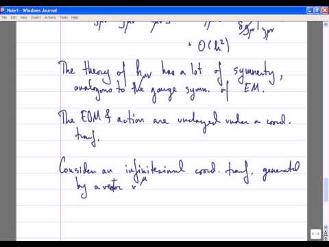 General Relativity, Lecture