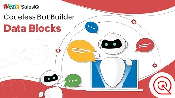 Codeless bot builder - Data Blocks | Zoho SalesIQ