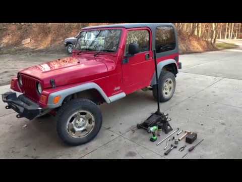 How To Remove The Front Axle and Change The U joint On YJ/TJ/XJ Jeep  Wrangler - YouTube