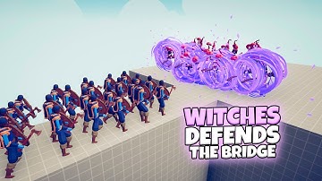 WITCHES DEFENDS THE BRIDGE VS EVERY FACTION | TABS UNIT CREATOR UPDATE GAMEPLAY