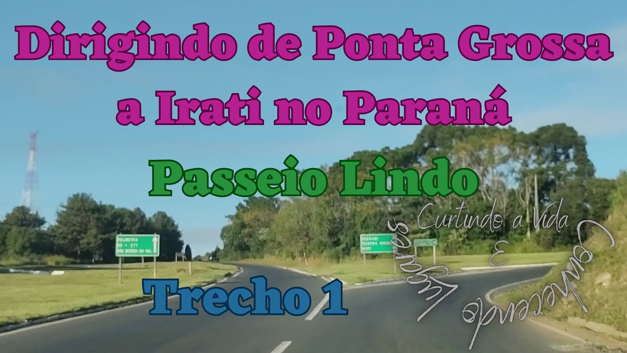 Dirigindo de Ponta Grossa a Irati no Paraná Trecho 1#dirigindo # ...