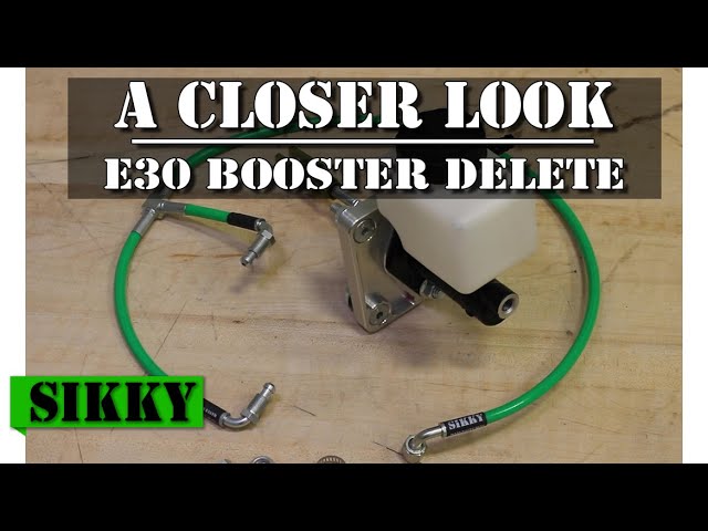 BMW E30 Brake Booster Delete Kit