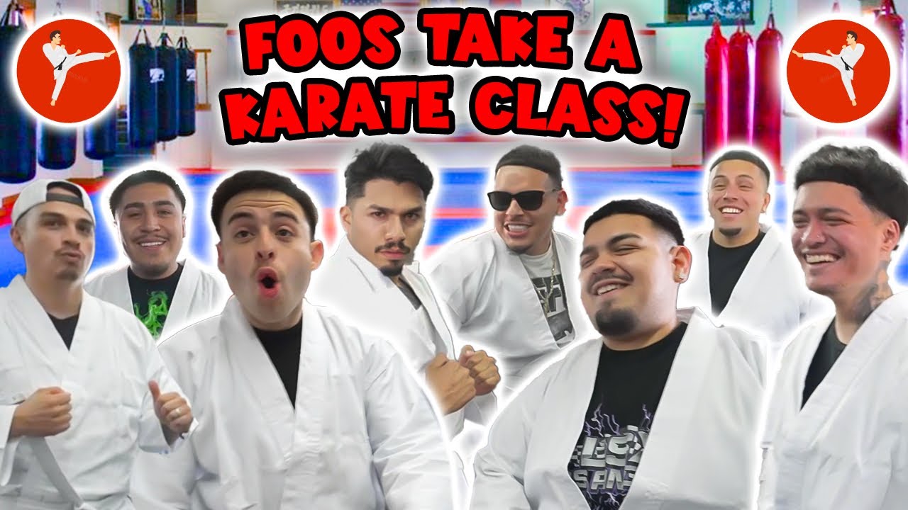 FOOS TAKE KARATE CLASS !!