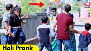 Holi Prank in Public | Prank Rush | Pranks in India