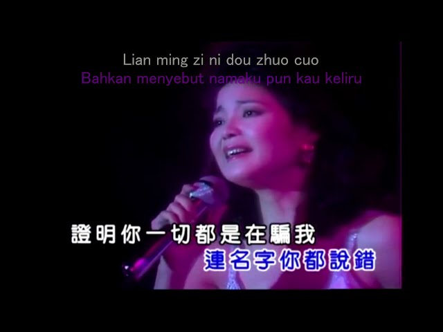 Teresa Teng - Ni Zen Me Shuo (lirik pinyin + terjemahan Bahasa Indonesia) class=